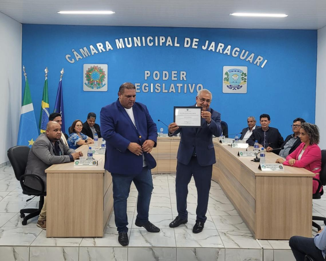 Presidente do TCE-MS recebe título de cidadão jaraguariense