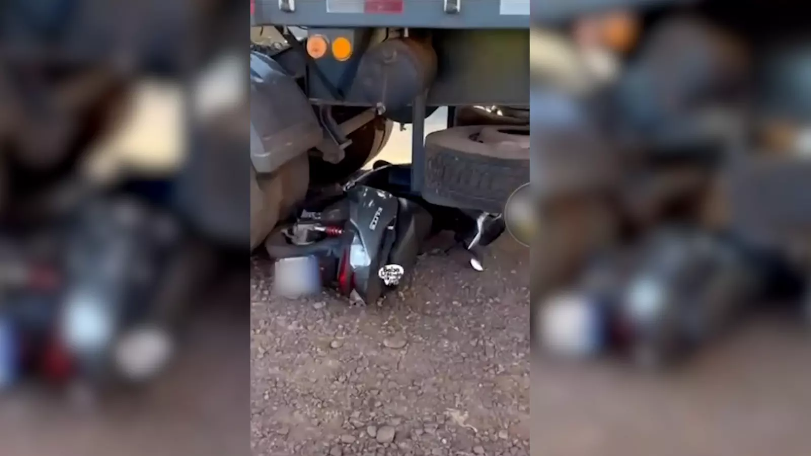 Homem fica ferido após moto parar debaixo de carreta em Sidrolândia