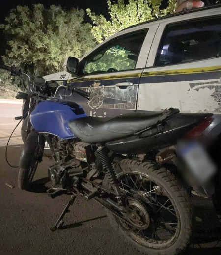 Moto furtada é recuperada pela PM em Ladário após tentativa de roubo