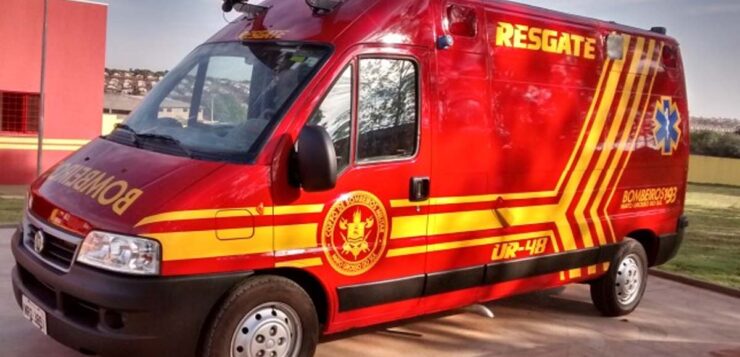 Motociclista de 20 anos sofre ferimentos graves em acidente no bairro Aeroporto, em Corumbá