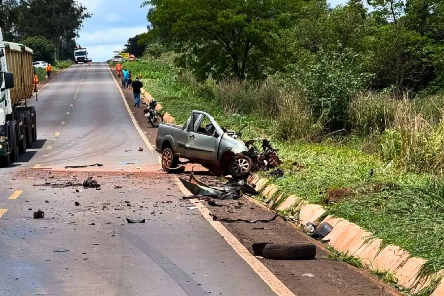 Motorista morre em acidente na BR-376 entre Ivinhema e Nova Andradina