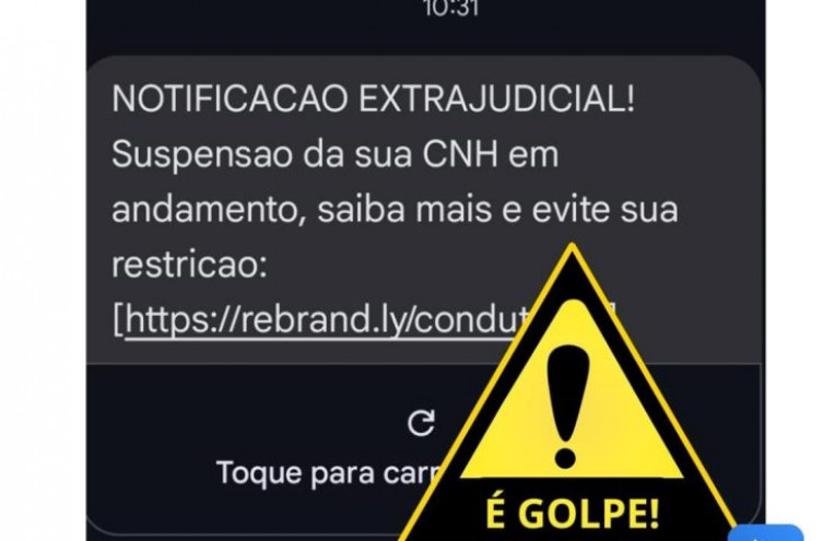 Alerta: Mensagens de SMS sobre suspensão de CNH em nome do Detran são fraude