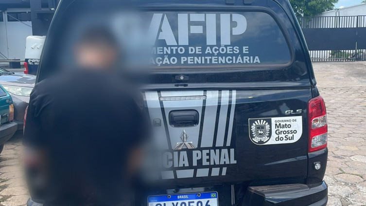 Condenado por tráfico de drogas é preso pela Polícia Penal