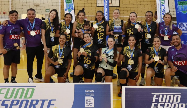 Vôlei feminino de Corumbá conquista bicampeonato nos Jogos Abertos de MS