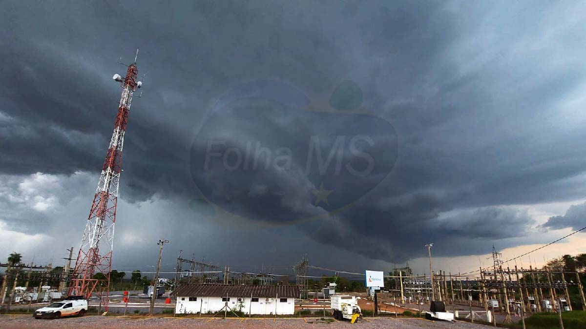 INMET emite alerta de tempestade com avanço de frente fria em MS