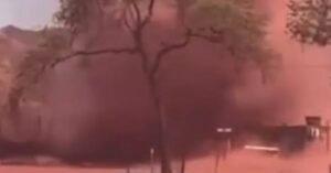 Corumbá registra redemoinho e rajadas de vento acima de 60 km/h