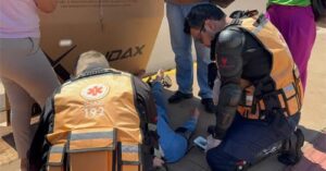 Acidente entre motos termina com agressão e barraco na Av. Mato Grosso