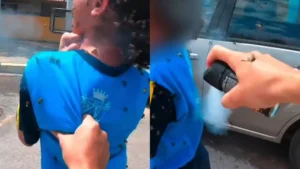 Motociclista leva 40 picadas de abelhas após tentar salvar menina de ataque em MG