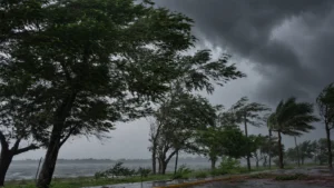 Corumbá sai de 43°C para risco de temporal com granizo e ventos de até 100 km/h; INMET emite alerta laranja
