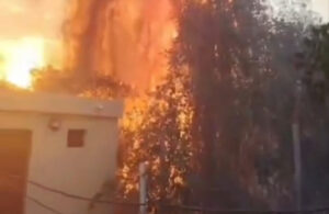 Corumbá registra cinco incêndios em duas horas e chamas ameaçam casas