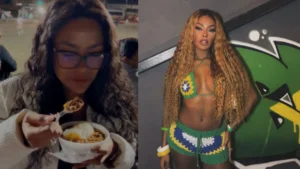 Musa da Viradouro se pronuncia após polêmica ao comer prato típico em MS: ‘Eu realmente estava receosa’